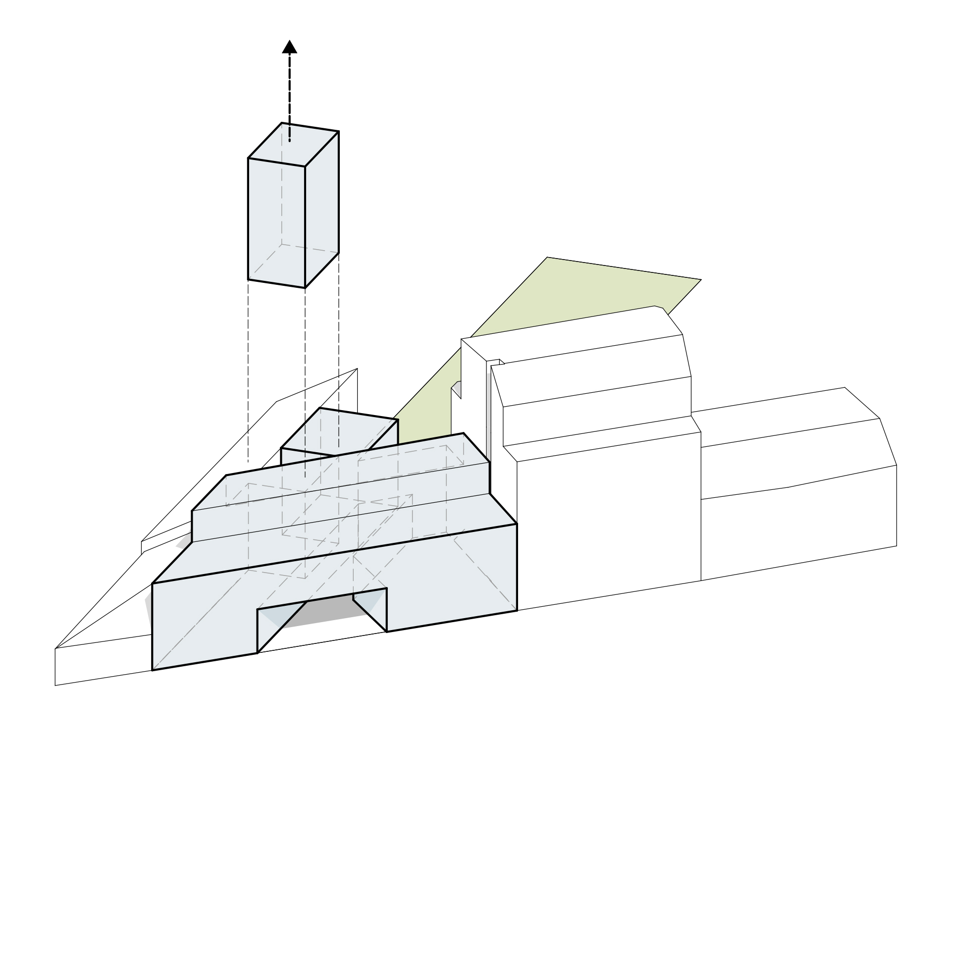 Konzeptgrafik Lichthof